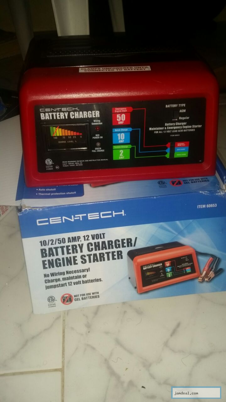 cen-tech battery charger